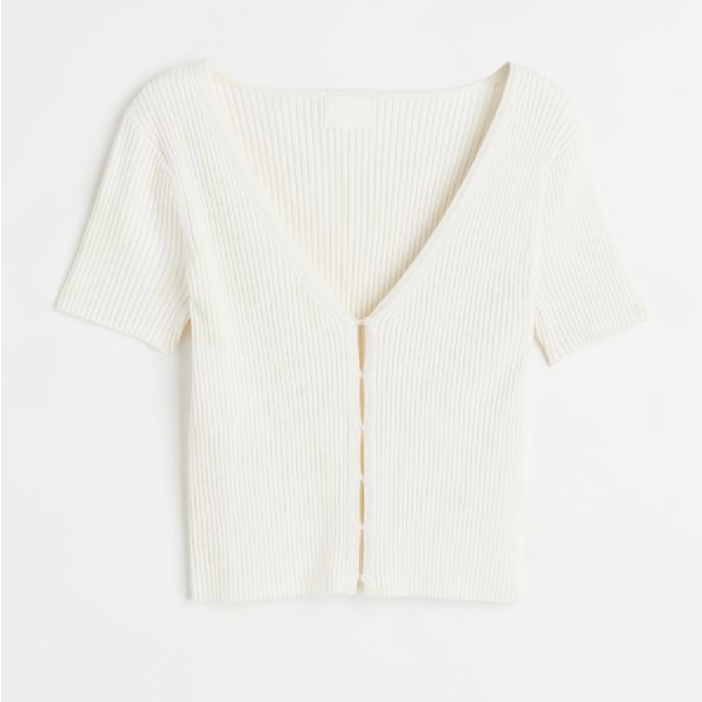 H&M Rib Knit Cropped Top